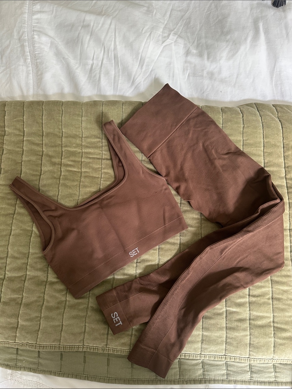 SET Brown Sculptflex Sports Bra